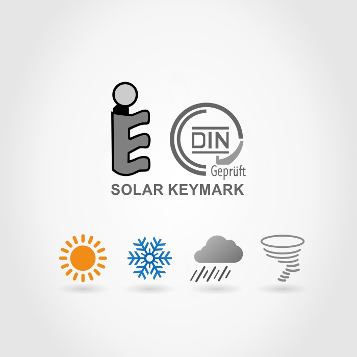 Сертификат Solar Keymark, подтверждающий проведение испытаний на экстремальные условия работы фото
