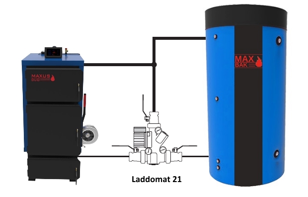 схема установки змішувального вузла Laddomat фото