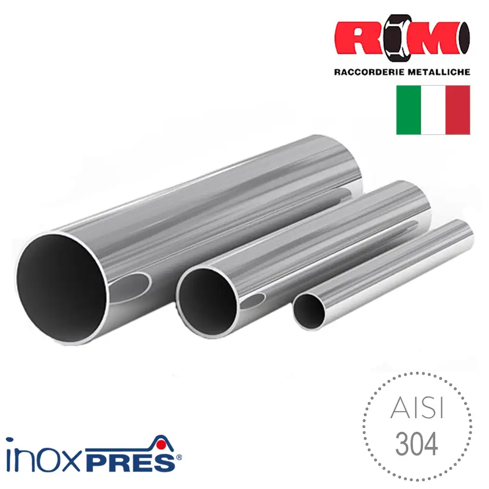 Труба из нержавеющей стали для отопления под пресс RM Inoxpres 18x1,0 мм (AISI 304)
