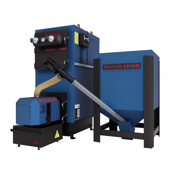 Пелетний котел Maxus 150 кВт BIOMAX PALNIK самоочисний