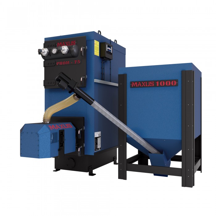 Пелетний котел Maxus 350 кВт BIOMAX KIPI з пневмоочищенням