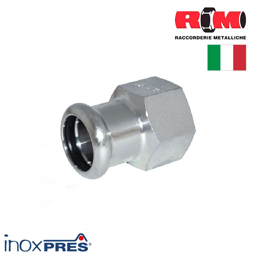 Перехідник з нержавіючої сталі для опалення під прес RM Inoxpres ВВ фото