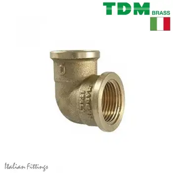 Колено 90° ВВ латунь TDM Brass фото