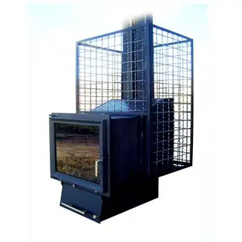 Сауна-камін Sanmax Panorama 18м/куб фото