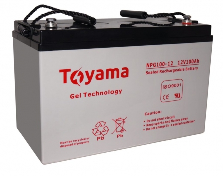 Гелевый аккумулятор Toyama NPG 100A-12V