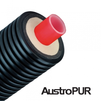 Труба для теплотрассы AustroPUR single 200-110x10,0mm, PE-Xa