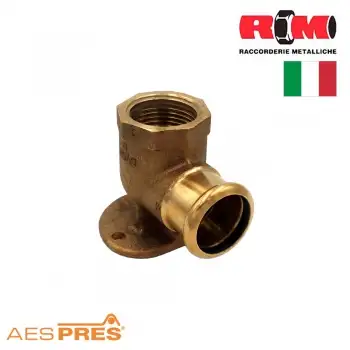 Коліно бронзове настінне під прес Aespres ВВ фото