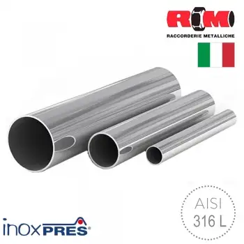 Труба из нержавеющей стали для отопления под пресс RM Inoxpres 88,9x2,0 мм (AISI 316L)