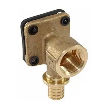 Коліно настінне Rautitan з квадратною пластиною фото