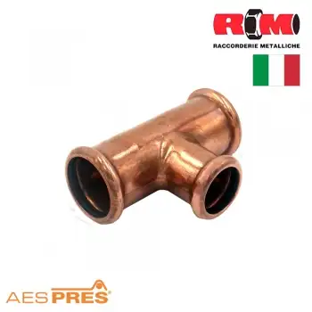 Трійник мідний редукційний під прес RM Aespres ВВВ фото