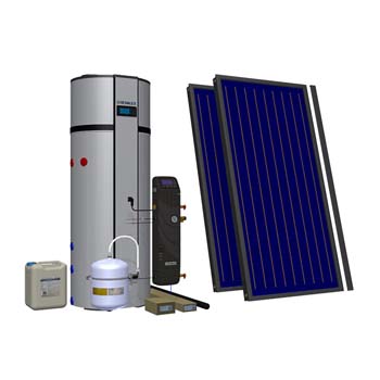 Солнечный комплект с тепловым нассосом Hewalex 2 TLP-PCWU300SK