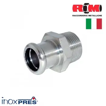 Перехідник з нержавіючої сталі для опалення під прес RM Inoxpres фото