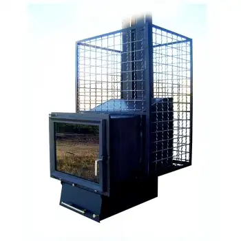 Сауна-камін Sanmax Panorama 35м/куб фото