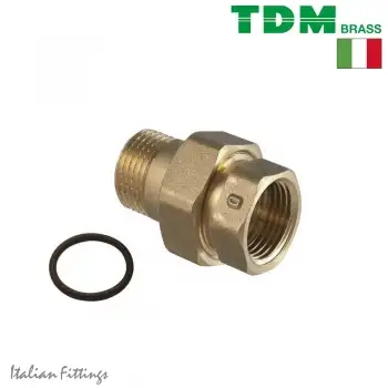 Американка прямая латунь TDM Brass фото