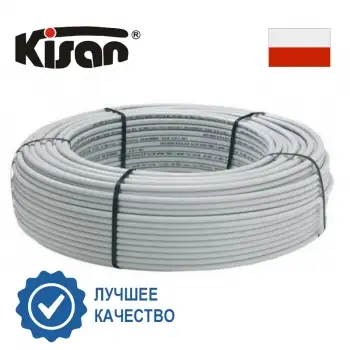 Труба для теплого пола Kisan PEX-AL-PE 16x2.0мм белая (200м/бухта) фото