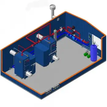 Блочно-модульна котельня Maxus 1000 кВт (автоматична подача) фото