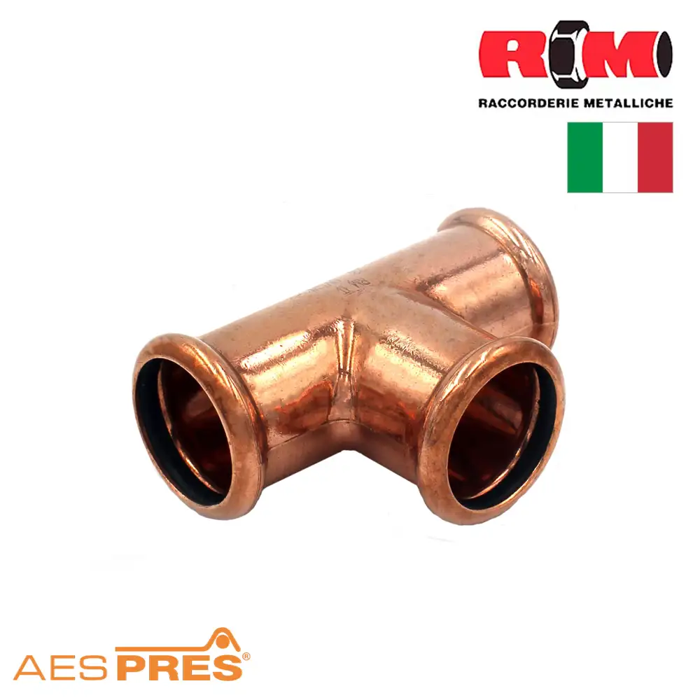 Трійник мідний під прес RM Aespres ВВВ фото