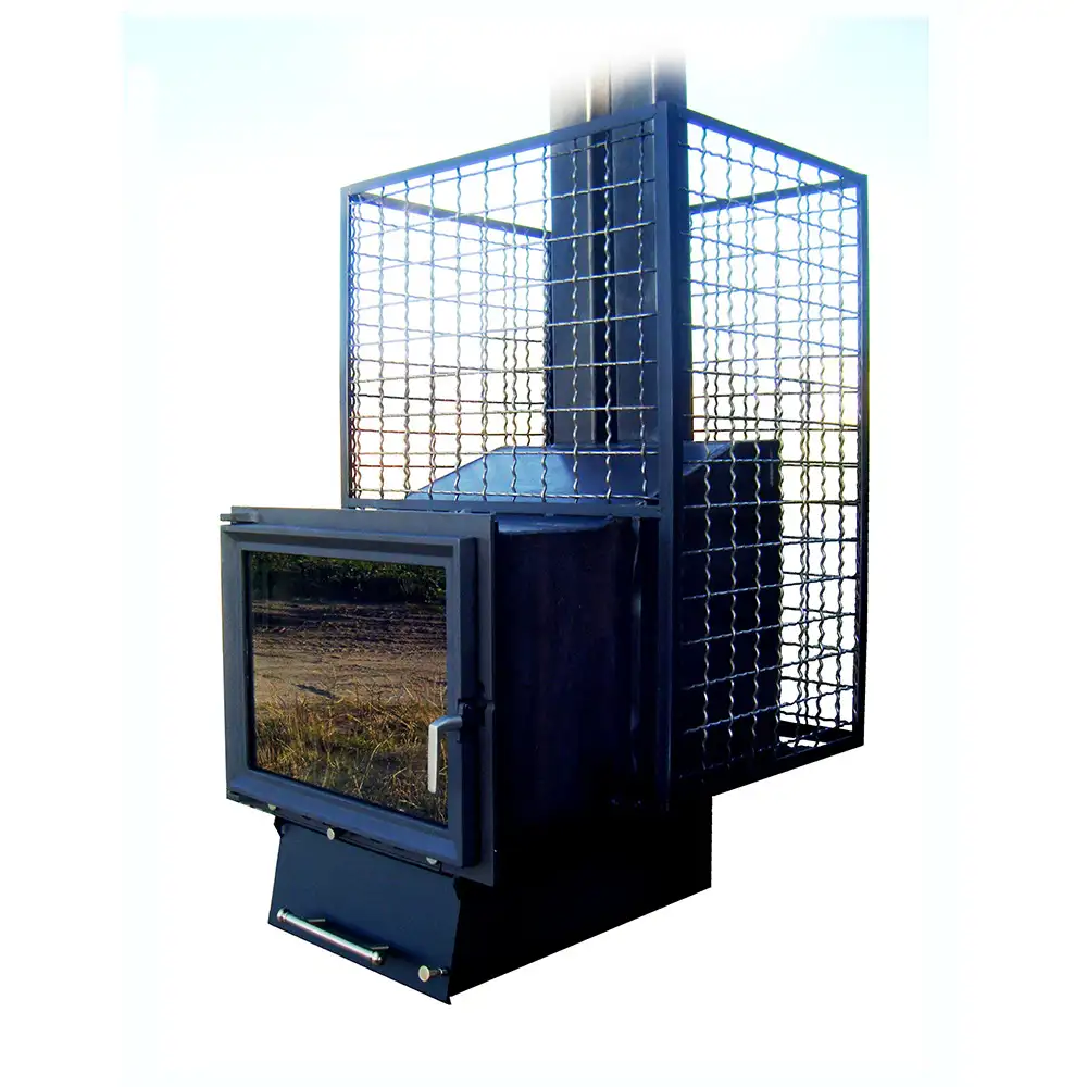 Сауна-камін Sanmax Panorama 25м/куб фото