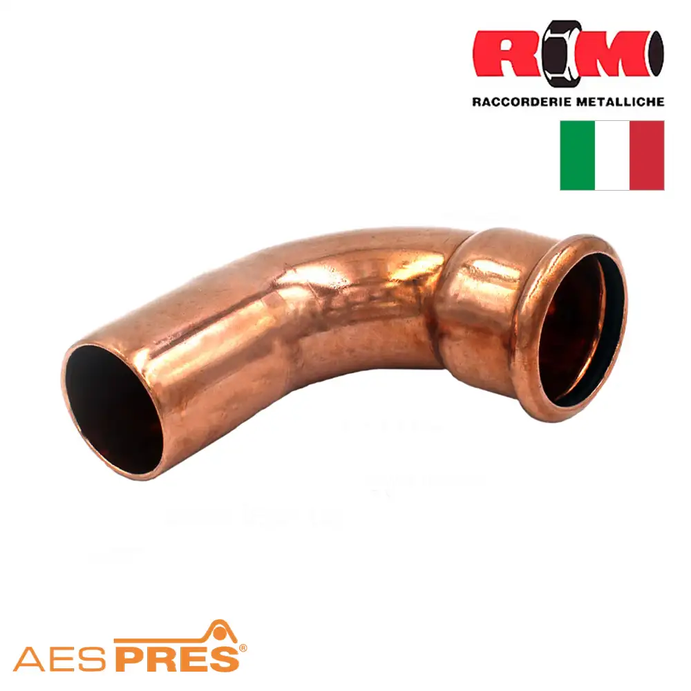 Коліно мідне під прес RM Aespres 90° ВЗ фото